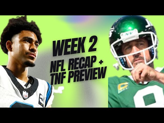 Video thumbnail for Week 2 NFL Recap: Saints rolling, Bryce Young BENCHED, and more. Thursday Night Football preview