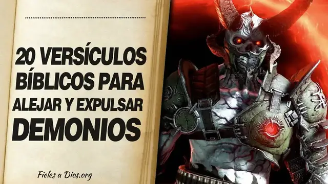 Video thumbnail for 🙏 Versículos de la Biblia para echar, reprender, alejar o expulsar demonios o malos espíritus 📖