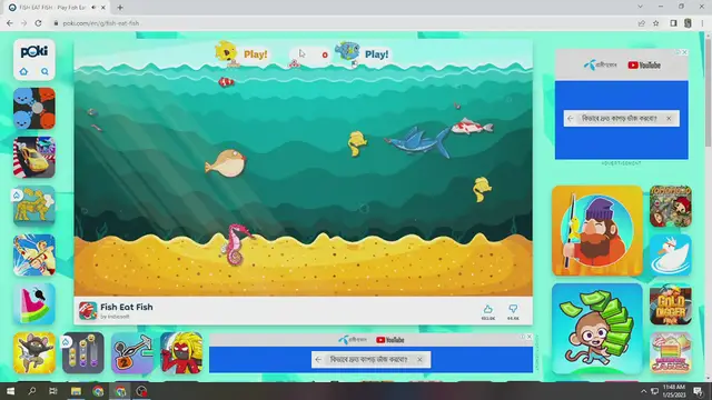 Video thumbnail for fish eat fish game unblocked