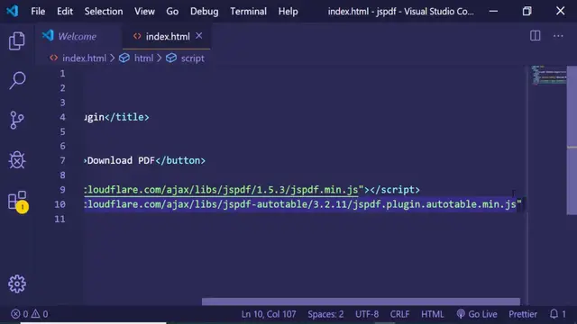 Video thumbnail for How to Add Tables to PDF Document Using jsPdf Autotable Library in Javascript