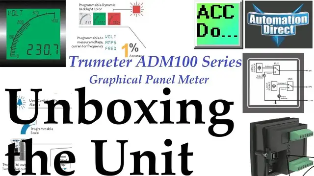 Video thumbnail for Trumeter ADM100 Series Graphical Panel Meter Unboxing the Unit