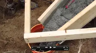 Video thumbnail for DIY Shed AsktheBuilder Pier Concrete Chute in Action