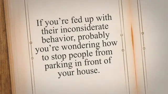 'Video thumbnail for How to Stop People from Parking in Front of Your House'