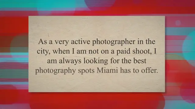 'Video thumbnail for Best Photography Spots in Miami Florida'