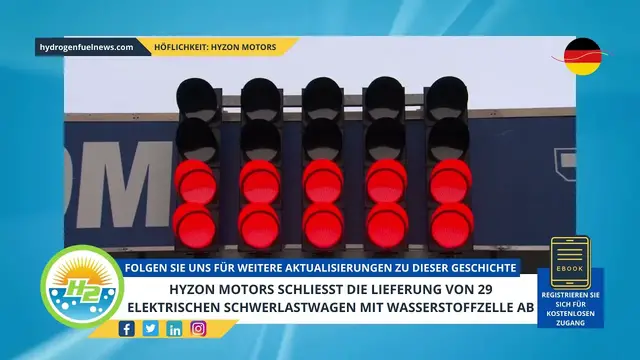 Video thumbnail for [German] Hyzon Motors completes delivery of 29 hydrogen fuel cell electric heavy-duty trucks