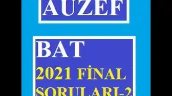 Video thumbnail for Bilimsel Araştırma Teknikleri 2021 Final Soruları Video-2