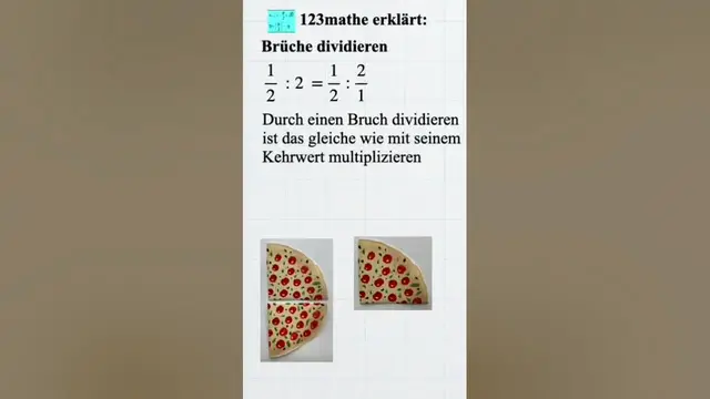 Video thumbnail for Bruch dividieren #shorts