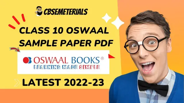 'Video thumbnail for Oswaal Class 10 2022-23 Sample Paper PDF | Oswaal Class 10 All Subjects Sample Paper'
