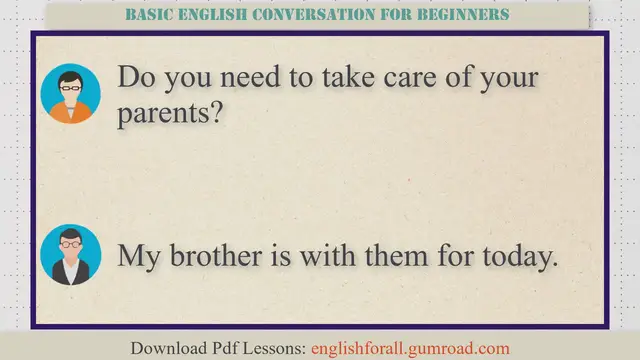 Video thumbnail for Basic English Conversation for Beginners #26