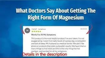 Video thumbnail for MAGNESIUM BREAKTHROUGH   MAGNESIUM BREAKTHROUGH REVIEW