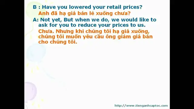 Video thumbnail for English For Sellers - Unit 05 - Dialogue 02