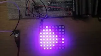 Video thumbnail for Control W2812B 8x8 Matrix LED Matrix/Neopixel with Raspberry Pi