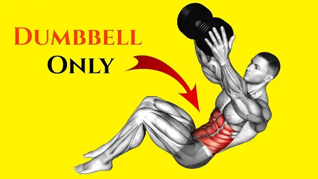 Video thumbnail for Most Effective DUMBBELL ABS EXERCISES At Home (STRONG AND DEFINED 6 PACK ABS)