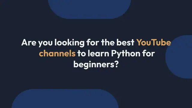 Video thumbnail for 19 Best YouTube Channels to Learn Python for Beginners (In 2023)