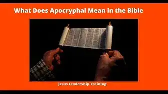 Video thumbnail for Lesson on the Apocrypha
