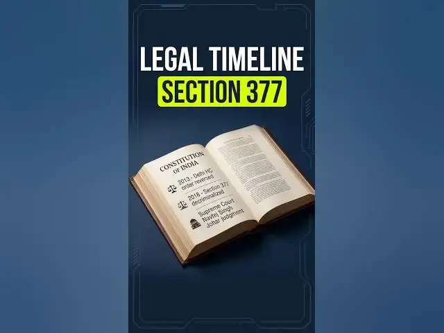 Video thumbnail for Section 377: What you need to know about the ruling 🧐 #indianlaw #legal #shorts