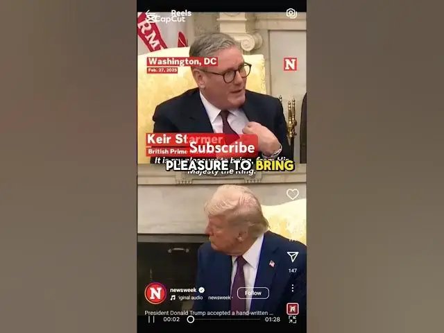 Video thumbnail for A Letter from King Charles to President Trump #johnselephilip