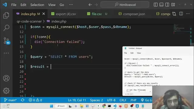 Video thumbnail for PHP 7 Script to Export MySQL Table Data to CSV File & Download it as Attachment in Browser