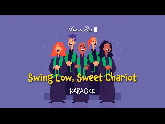 'Video thumbnail for Swing Low Sweet Chariot  - Karaoke with Lyrics for kids (Lullaby version)'