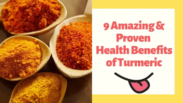 'Video thumbnail for 9 Amazing & Proven Health Benefits of Turmeric'