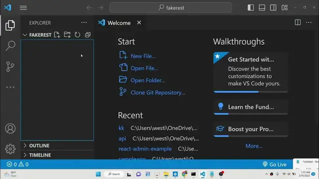 Video thumbnail for Node.js Express Project to Build Fake REST CRUD API From JSON Using JSON Server Library in Browser