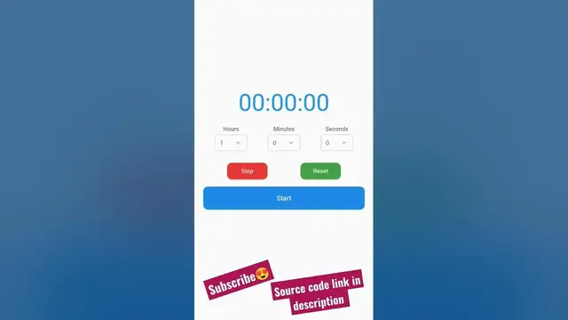 Video thumbnail for Custom Flutter Timer App | Free Source Code | Flutter Tutorial | Timer App In Flutter | Flutter App