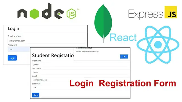 Video thumbnail for Login Registration Form Using Node js, ReactJS, Express js,MongoDB