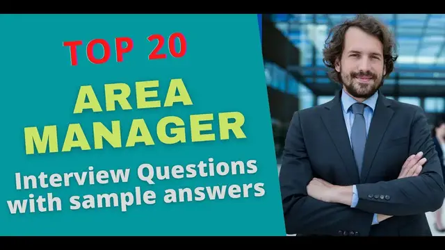 Video thumbnail for Top 20 Area Manager Interview Questions and Answers for 2022