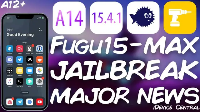 Video thumbnail for Fugu15 Max JAILBREAK For Newer Devices - MAJOR Progress & Dev Build Available! iOS 15.0 - 15.4.1