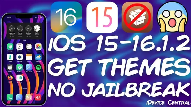 Video thumbnail for How To Install REAL THEMES Without JAILBREAK! Custom Home Screen Icons iOS 15.0 - 16.1.2 All Devices