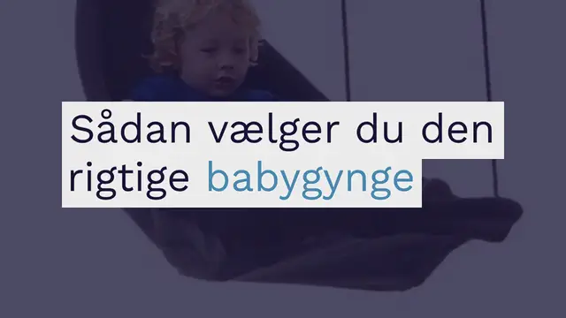 Video thumbnail for Babygynge: 5 populære og sjove gynger til baby i 2024