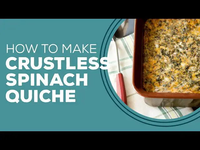 Video thumbnail for Blast from the Past: Crustless Spinach Quiche Recipe | Christmas Breakfast Ideas