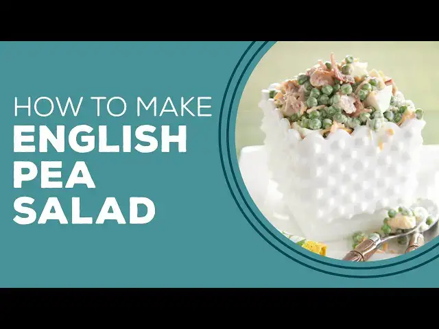 Video thumbnail for Blast from the Past: English Pea Salad Recipe | Pea Side Dish Recipes