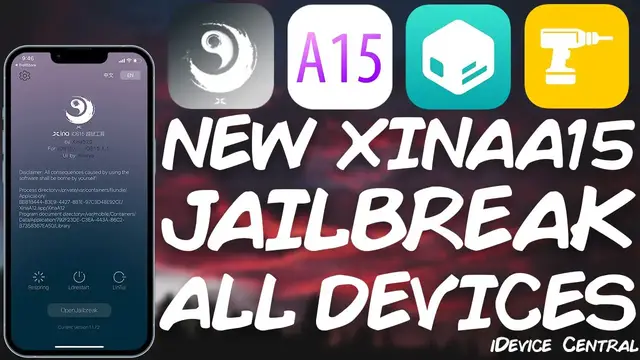 Video thumbnail for New IMPORTANT XinaA15 JAILBREAK RELEASED! Install Right Now! All Modern Devices (A12+) With Tweaks