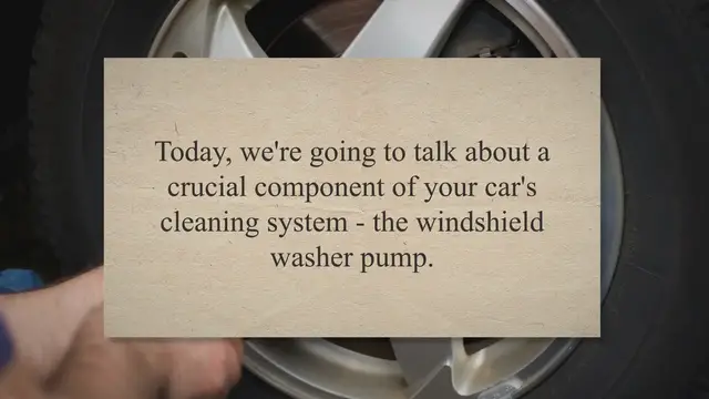 Video thumbnail for Replacing a Windshield Washer Pump: A Step-by-Step Guide