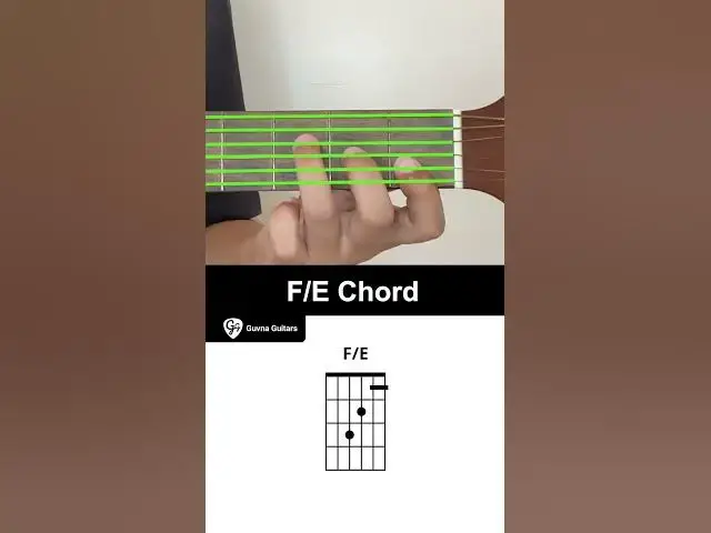 Video thumbnail for How To Play The F/E Chord On Guitar - Guvna Guitars