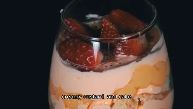 'Video thumbnail for Colorful Strawberry Trifle Recipe'