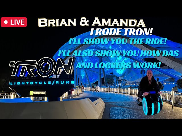 Video thumbnail for 🔴 I Rode Tron! I'll show you the Full Walk through, Ride and how the DAS and Lockers work.