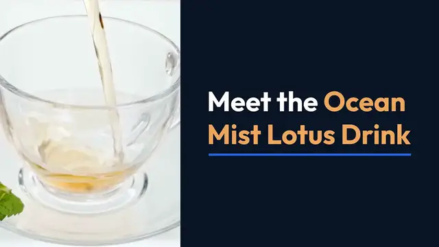 Video thumbnail for Ocean Mist Lotus Drink – A Refreshing Journey into Tranquility