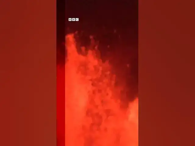 'Video thumbnail for Iceland volcano erupts for the sixth time in eight months @BBCNews  #usa #facts #fallstyle #chickenr'