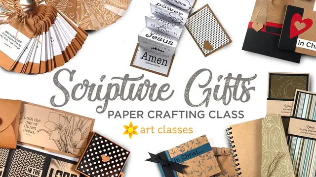 Video thumbnail for Scripture Gifts Papercrafting Class...Bible-themed handmade books!