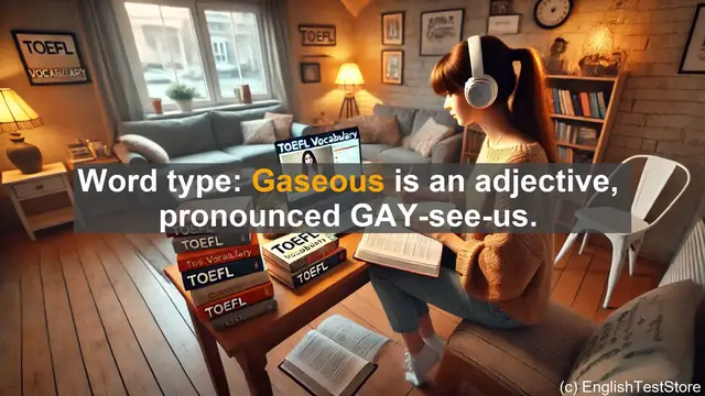 Video thumbnail for 5000 Must Know TOEFL Vocabulary - Understanding 'Gaseous': Key TOEFL Vocabulary for Science