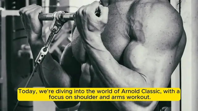 Video thumbnail for Arnold's Classic Shoulder and Arms Workout