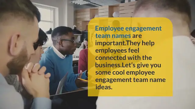 Video thumbnail for 400+ Catchy Employee Engagement Team Names Ideas
