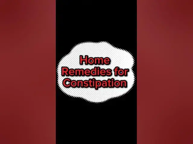 Video thumbnail for Home Remedies for Constipation short