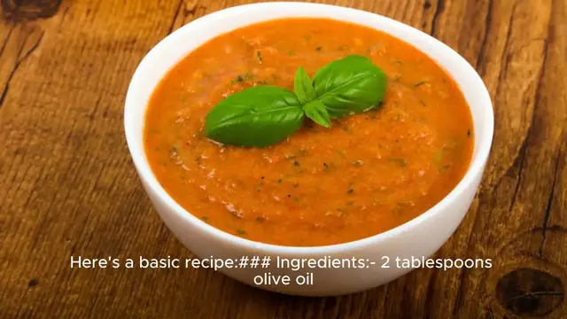 Video thumbnail for Tomato basil soup recipe