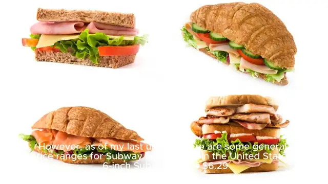 Video thumbnail for subway menu Price