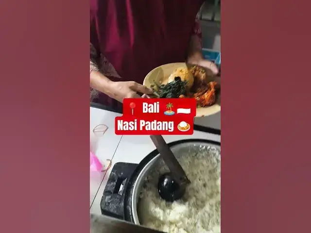 Video thumbnail for Office Lunch Break in Bali 🏝️🍛 Nasi Padang Feast at Local Warung Buffet 😋🔥