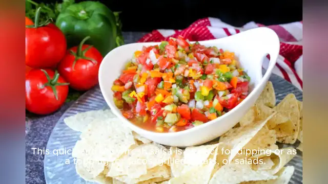 Video thumbnail for salsa recipe fresh