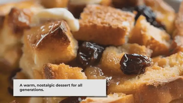 Video thumbnail for How to Make Classic Old Fashioned Bread Pudding with Vanilla Sauce